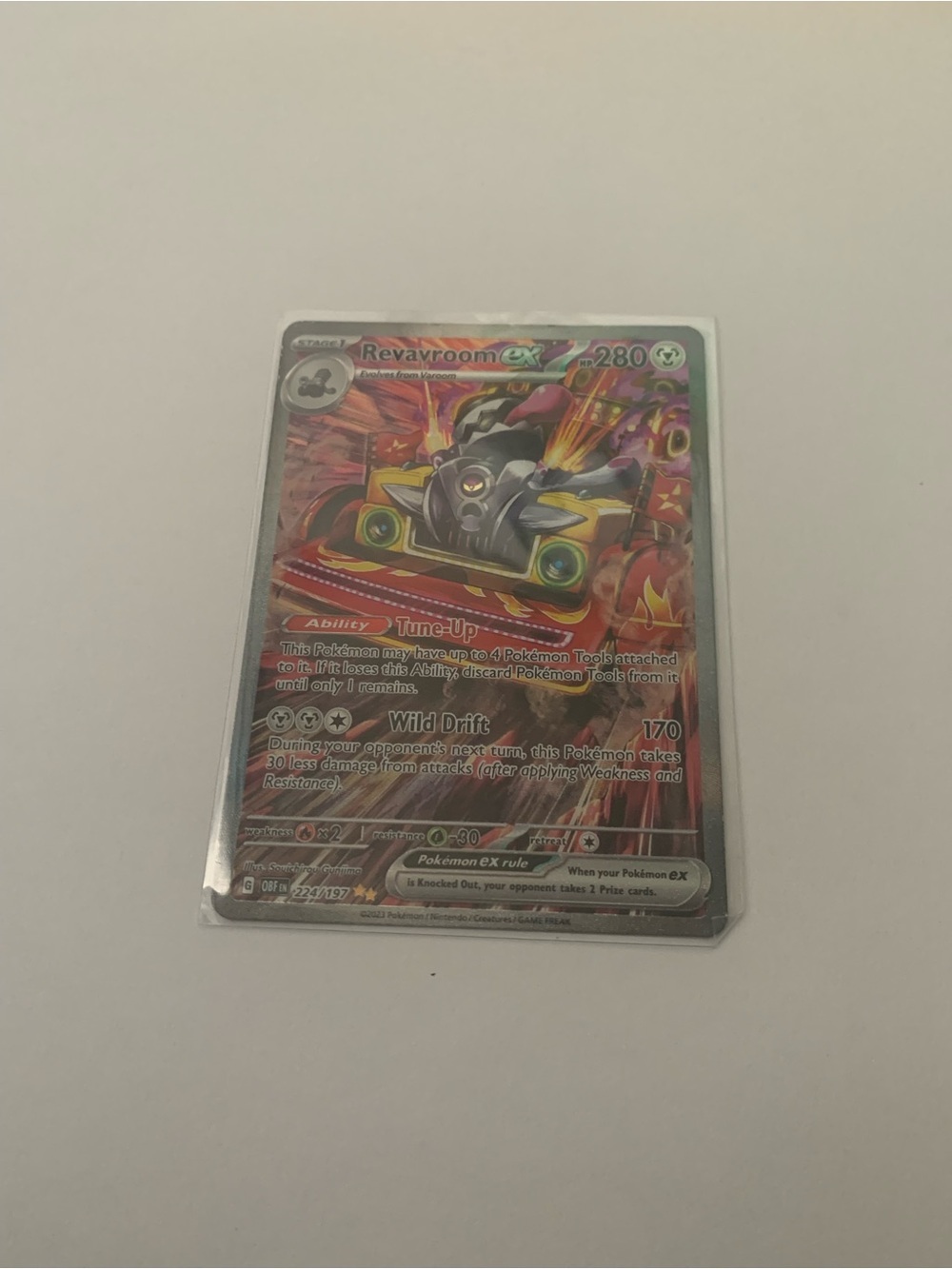 Pokemon Revavroom ex Trading Card - Red, Yellow, Green, Silver